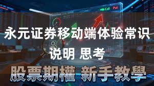 永元证券移动端体验常识说明 思考