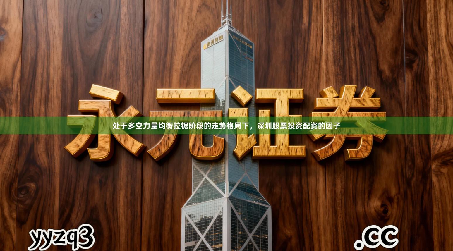 处于多空力量均衡拉锯阶段的走势格局下，深圳股票投资配资的因子